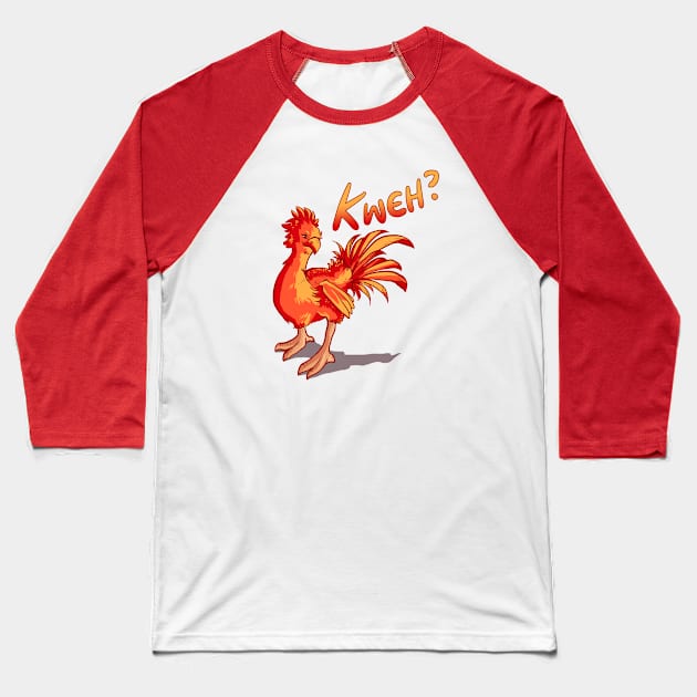 Chocobo - Red Baseball T-Shirt by Kmcewi20